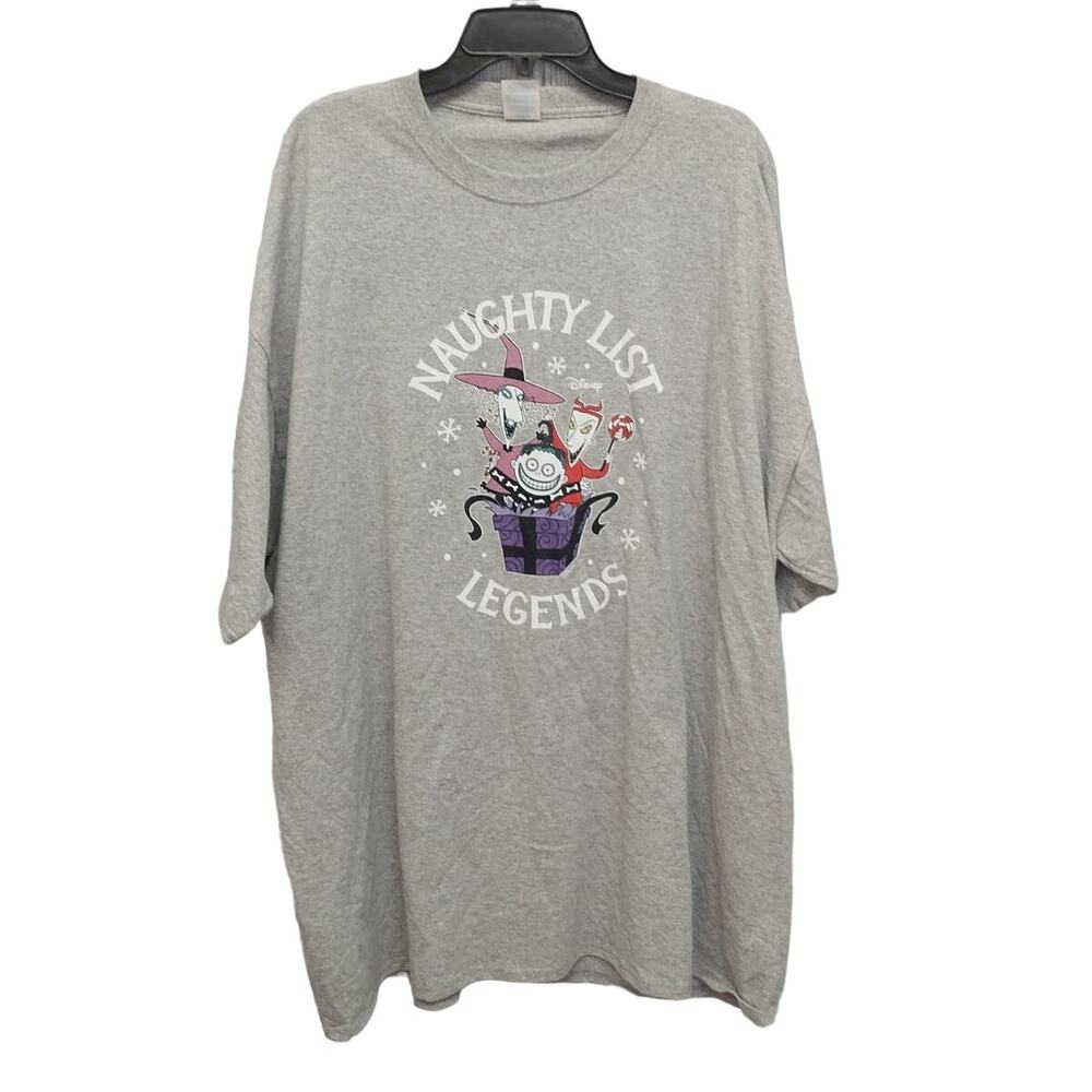 New Disney Womens 3X Naughty List Legends Nightmare B4 Christmas Lock Shock Tee - Picture 1 of 5